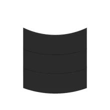 Fekete habszivacs szempilla alátét  - 110 db/tekercs