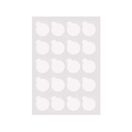 Ragasztó tartó matrica 5 ív (2,5 cm)