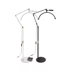 LED Moon lámpa - fekete, fehér , telefontartóval 