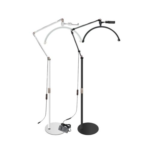 LED Moon lámpa - fekete, fehér , telefontartóval 