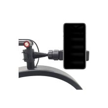 LED Moon lámpa - fekete, fehér , telefontartóval 